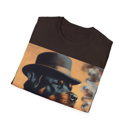 Classy Smoking Rottweiler T-Shirt