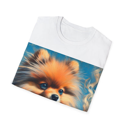 Classy Smoking Pomeranian Dog T-Shirt