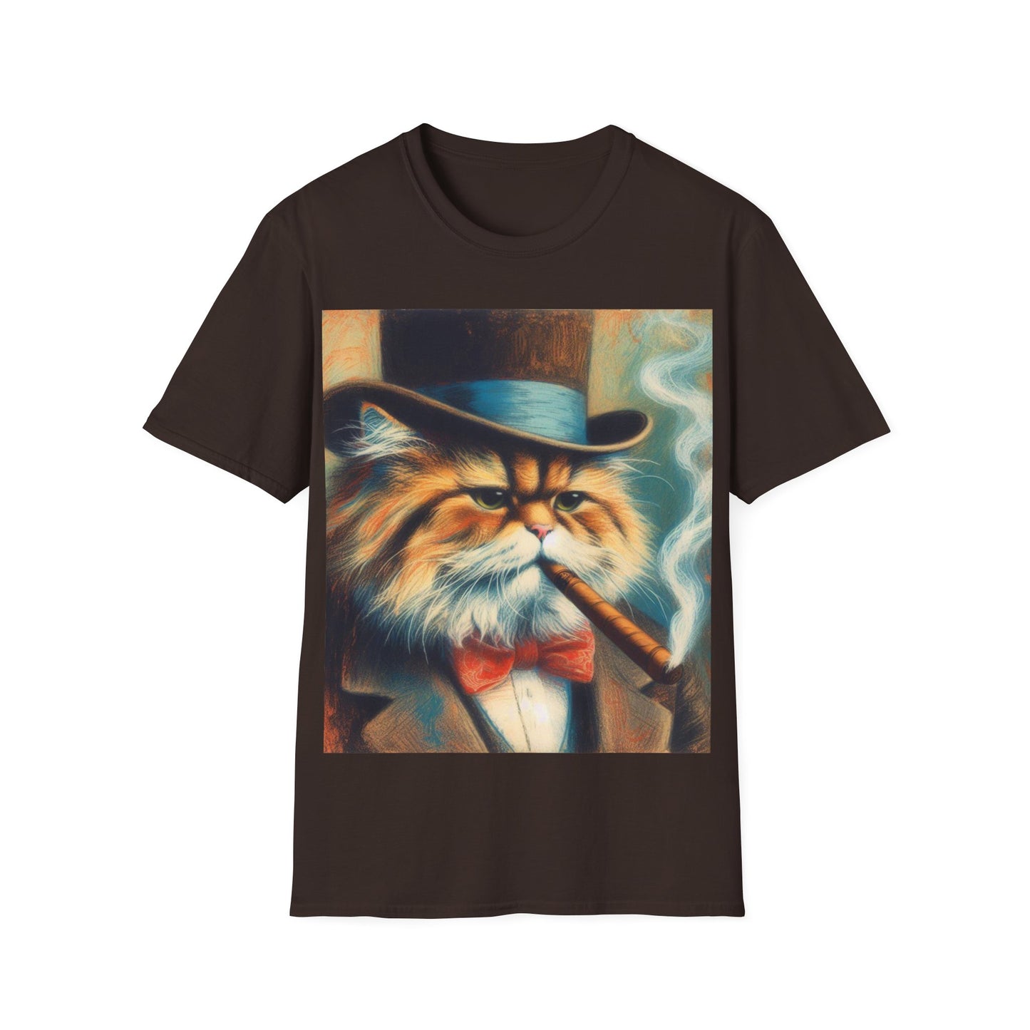 Classy Smoking Persian Cat T-Shirt