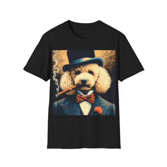 Classy Smoking Poodle T-Shirt