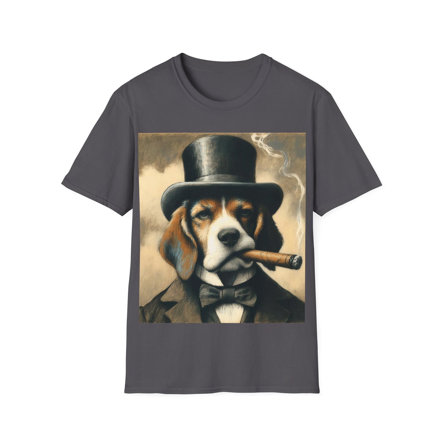 Classy Smoking Beagle Dog T-Shirt