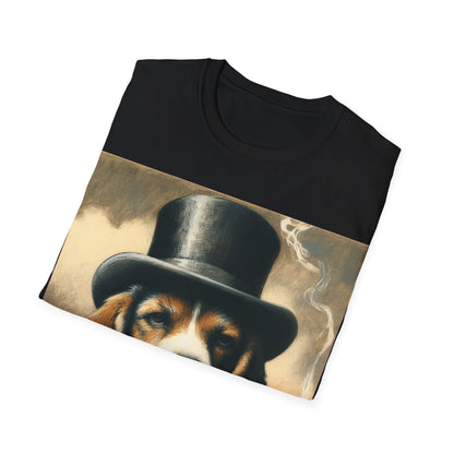 Classy Smoking Beagle Dog T-Shirt