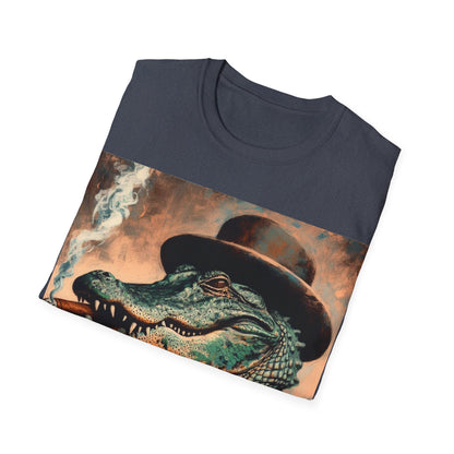 Classy Smoking Alligator T-Shirt