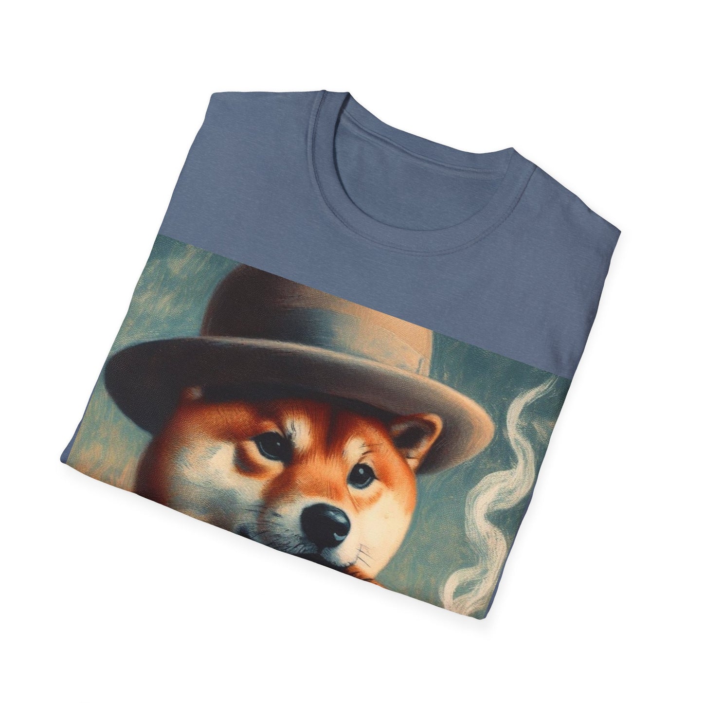 Classy Smoking Shiba Inu T-Shirt