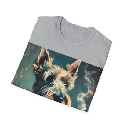 Classy Smoking Scottish Terrier T-Shirt