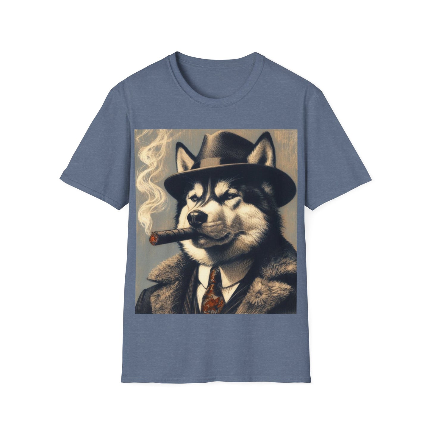 Classy Smoking Husky T-Shirt