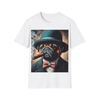 Classy Smoking Pug T-Shirt