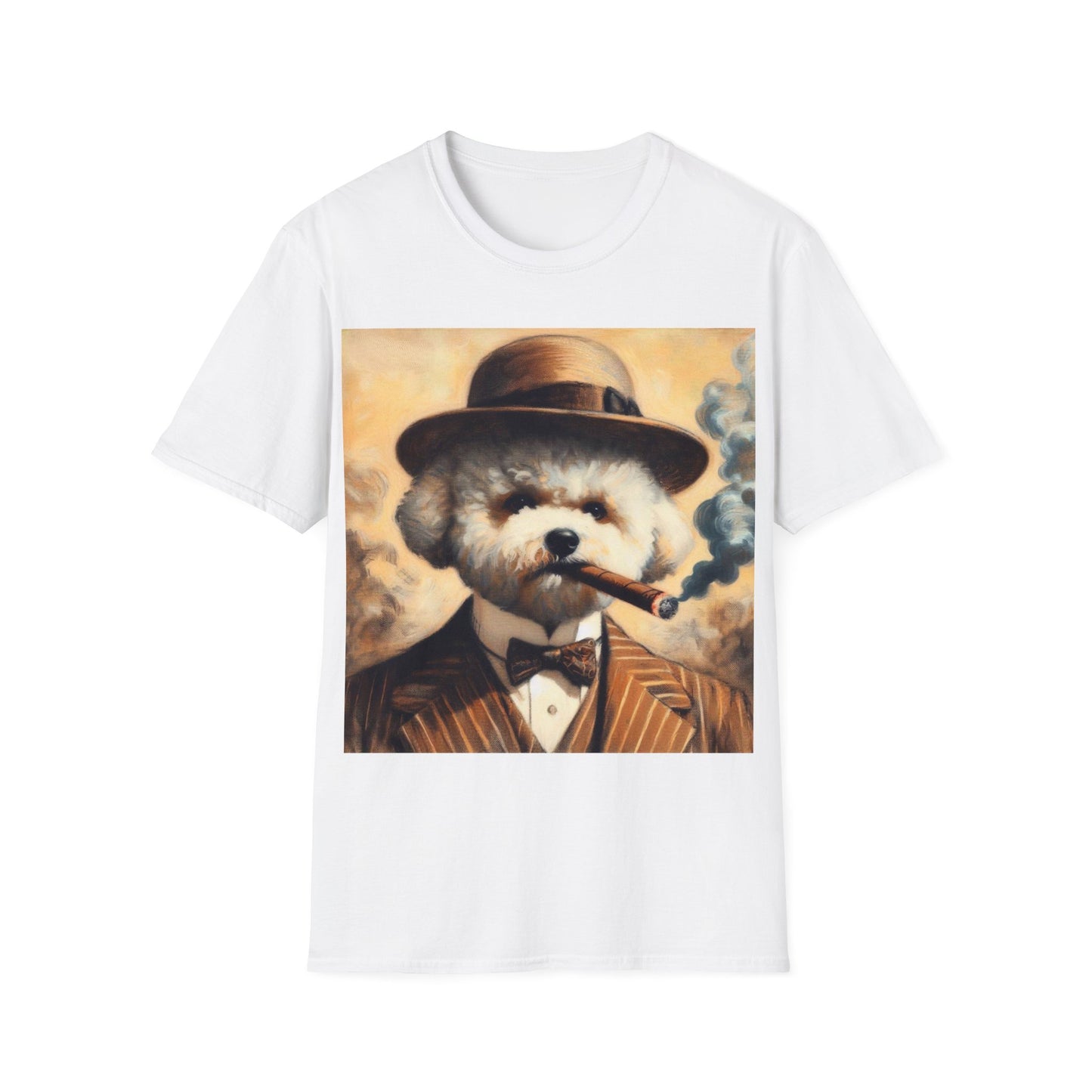 Classy Smoking Bichon Frisé T-Shirt