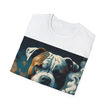 Classy Smoking Pitbull T-Shirt