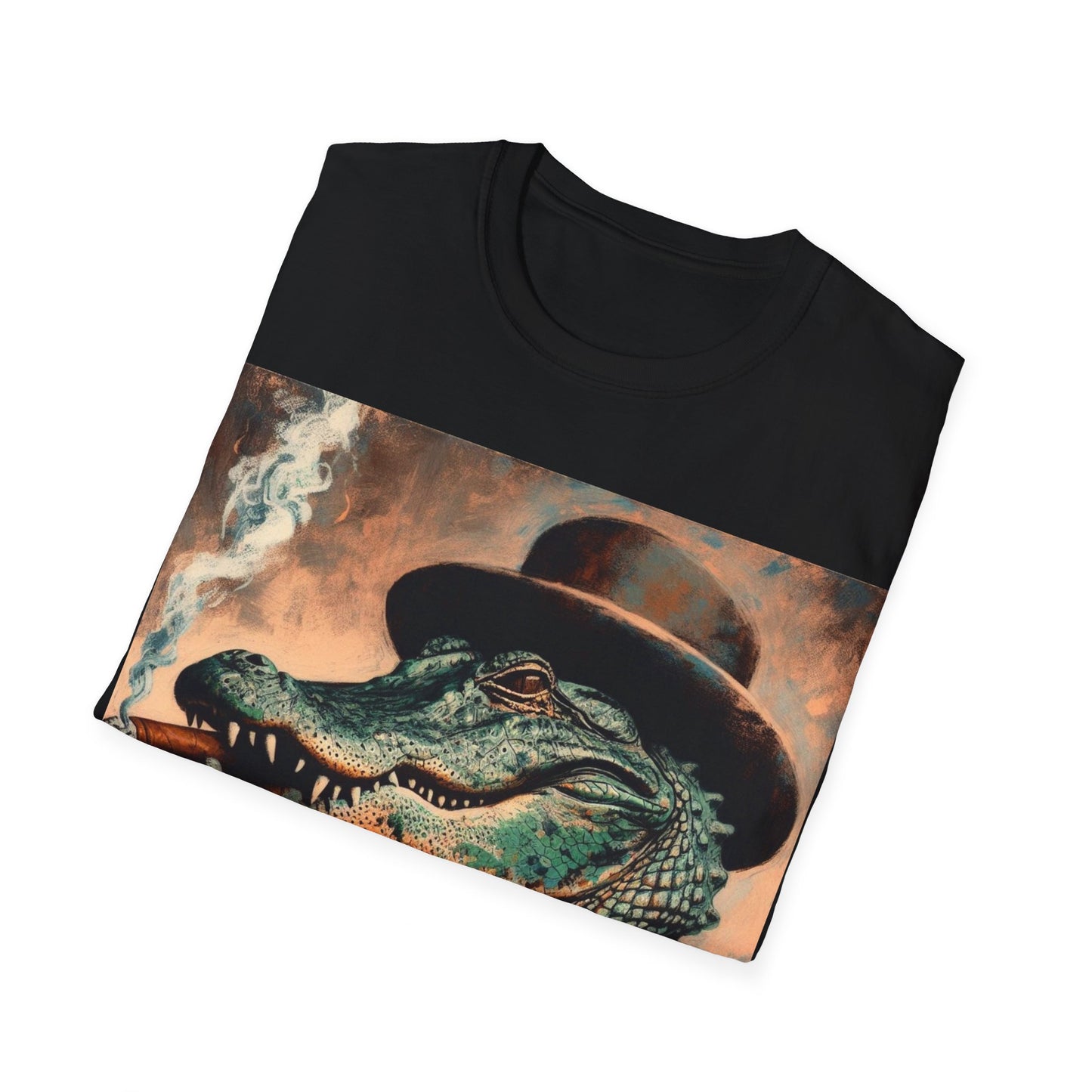 Classy Smoking Alligator T-Shirt