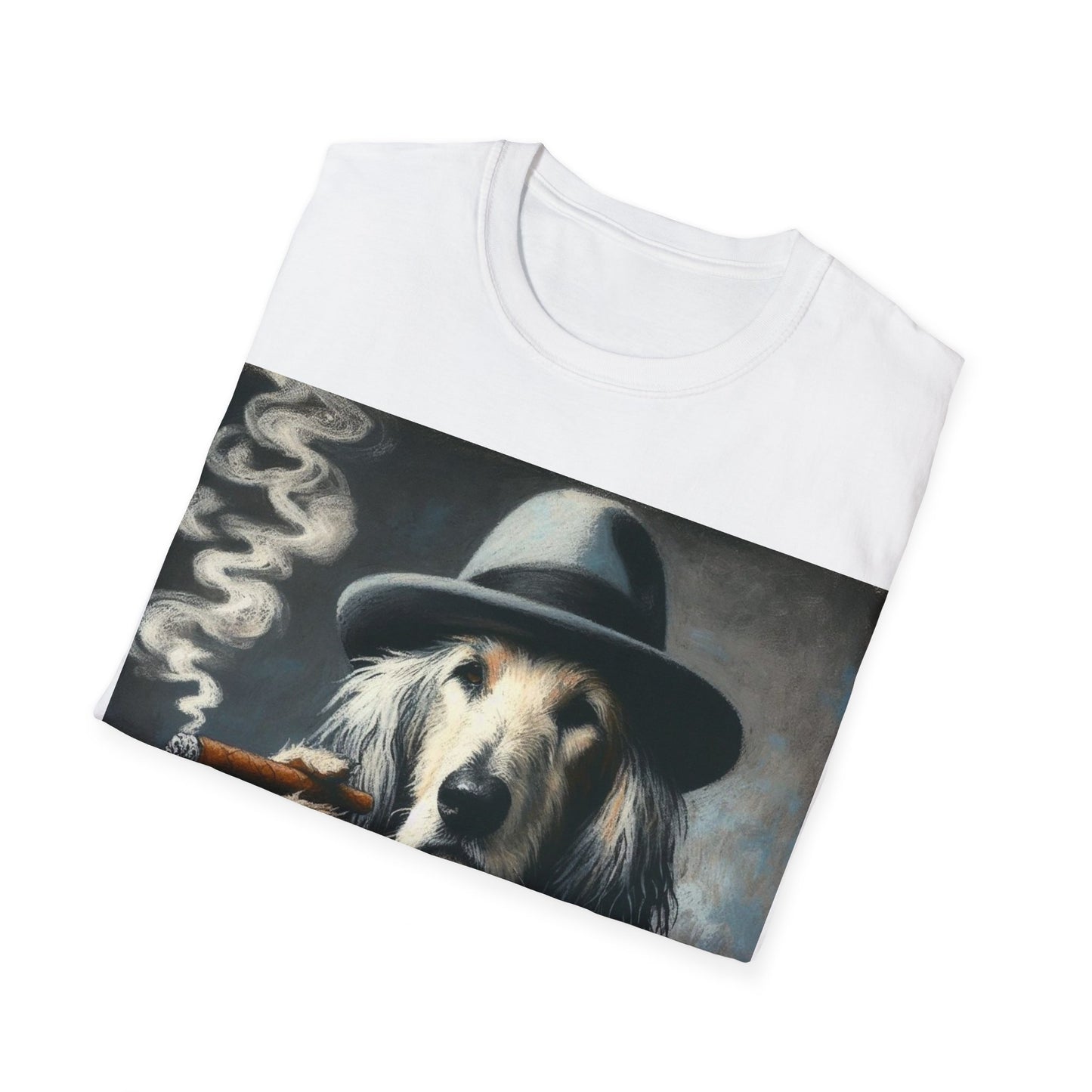 Classy Smoking Afghan Hound T-Shirt