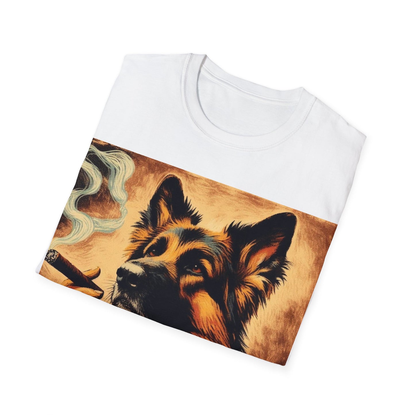 Classy Smoking German Shepherd T-Shirt