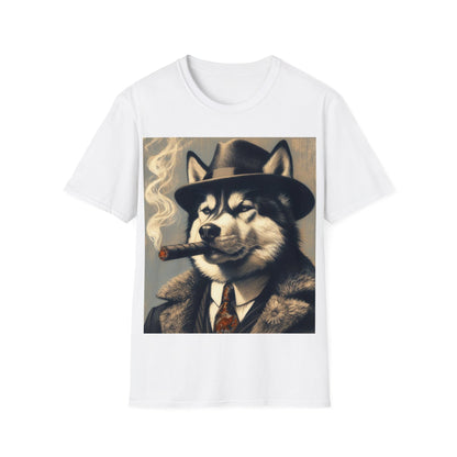 Classy Smoking Husky T-Shirt