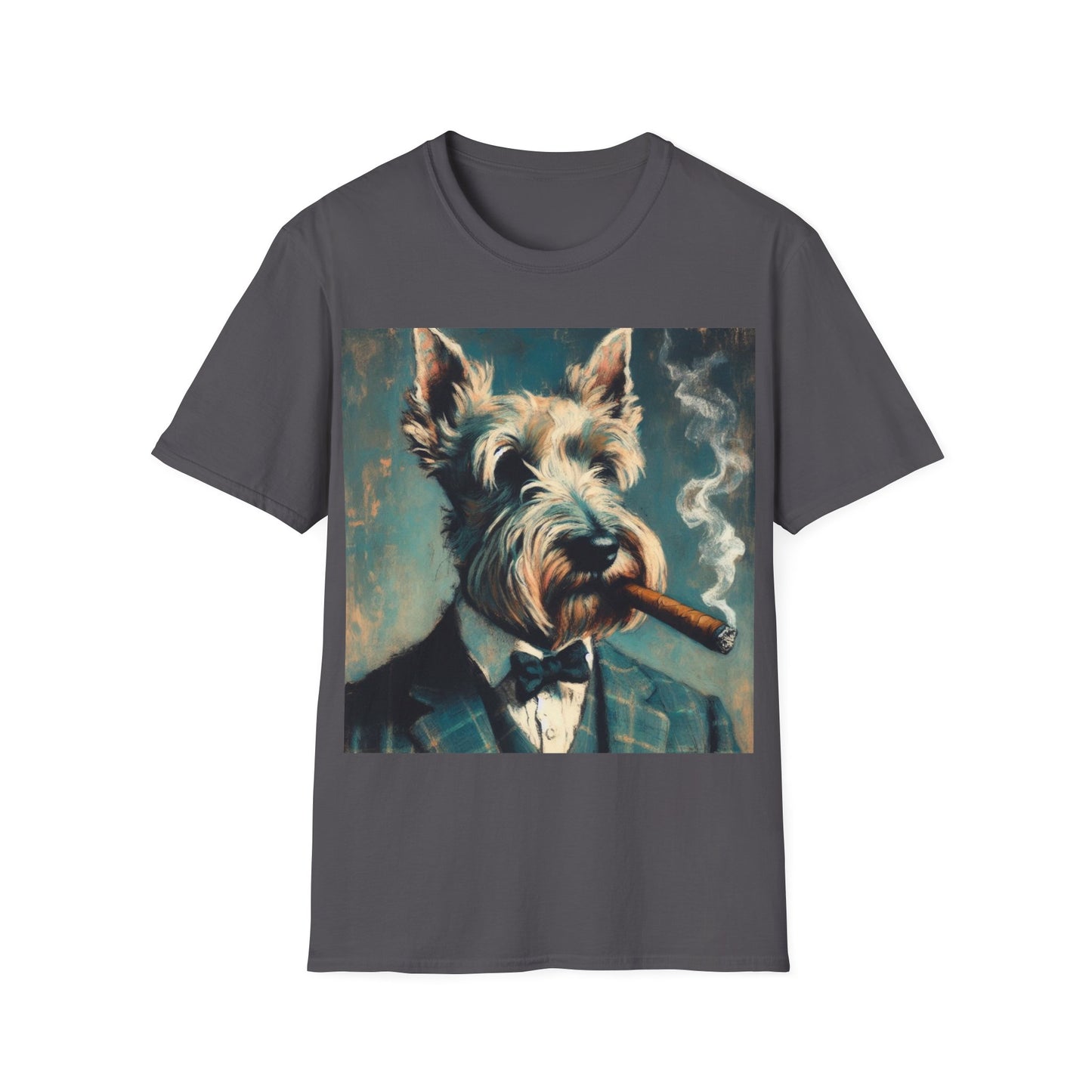 Classy Smoking Scottish Terrier T-Shirt