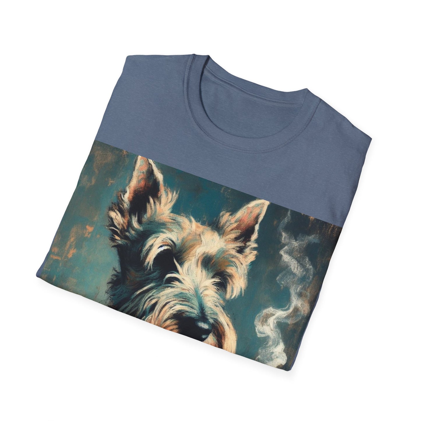 Classy Smoking Scottish Terrier T-Shirt