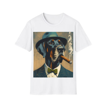 Classy Smoking Great Dane Dog T-Shirt