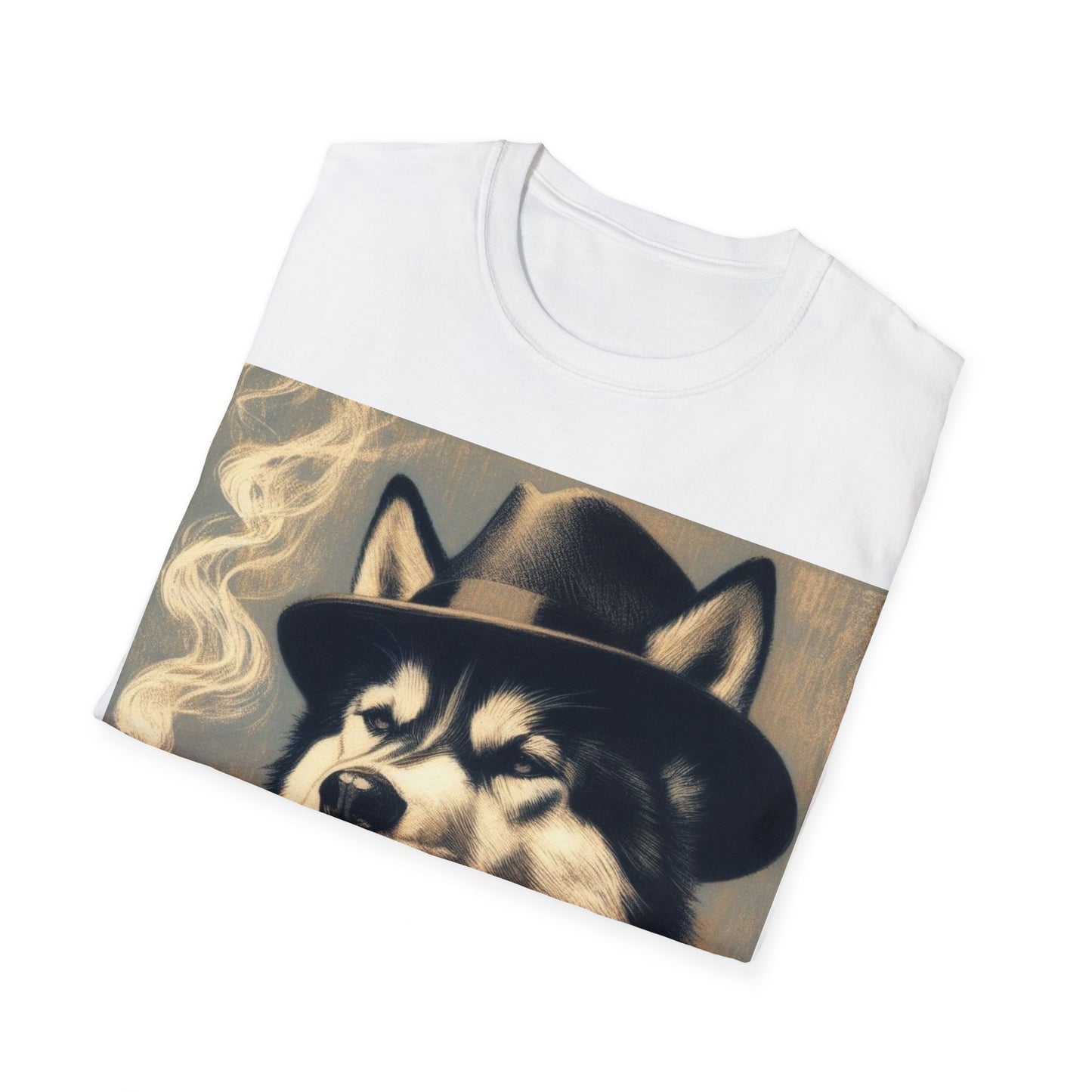 Classy Smoking Husky T-Shirt