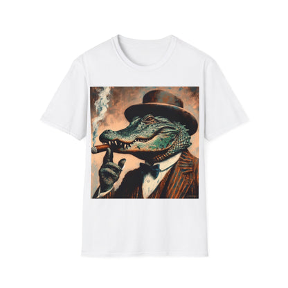 Classy Smoking Alligator T-Shirt