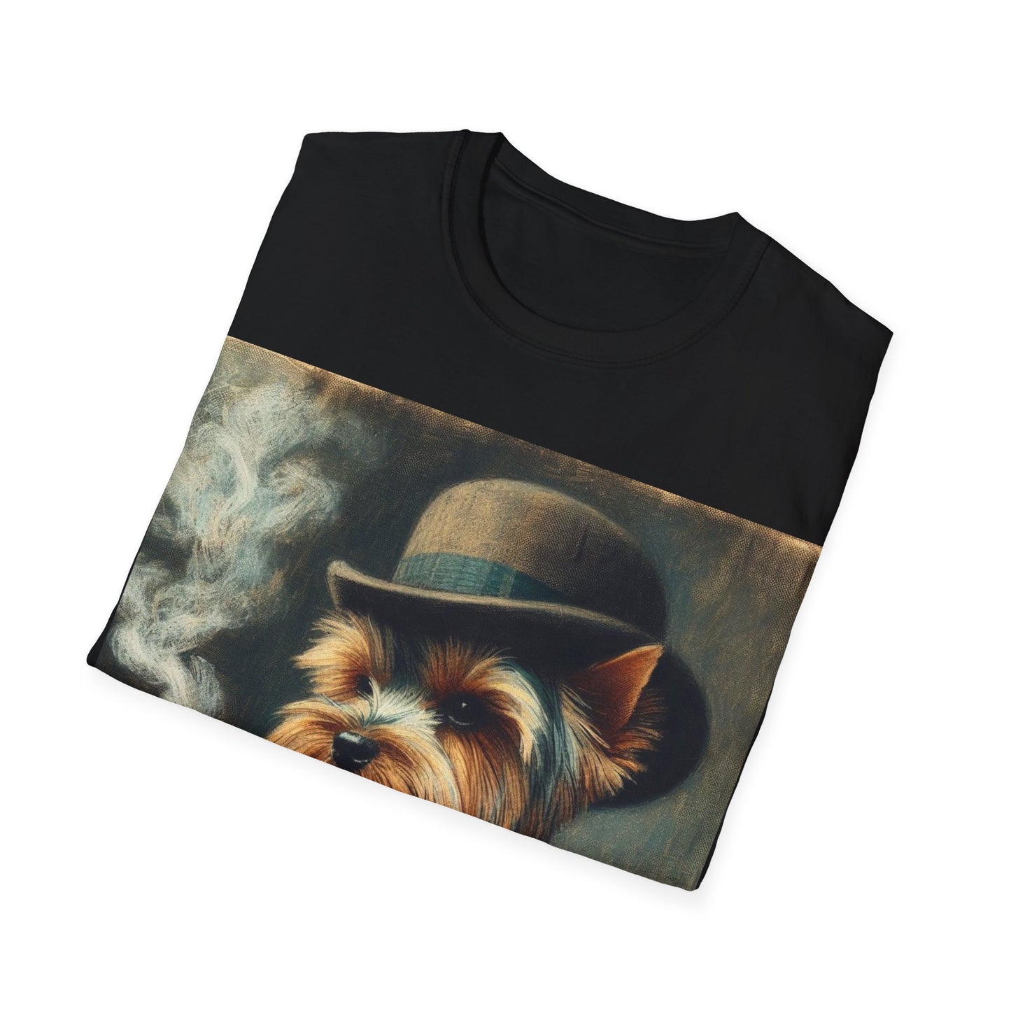 Classy Smoking Yorkshire Terrier Dog T-Shirt