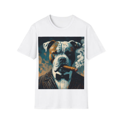 Classy Smoking Pitbull T-Shirt