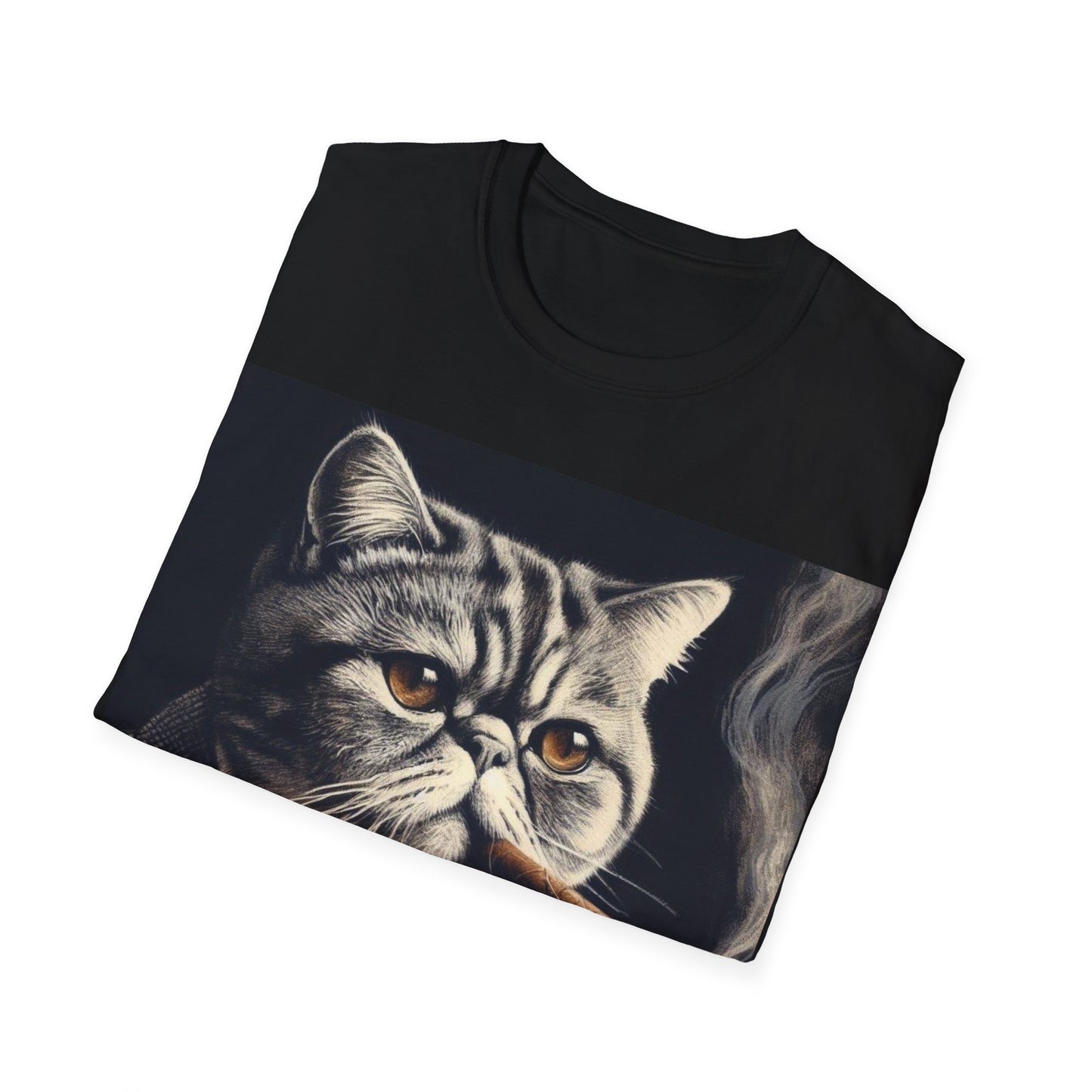 Classy Smoking Exotic Shorthair Cat T-Shirt