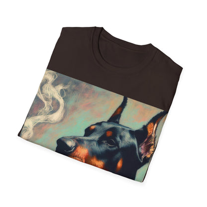 Classy Smoking Dobermann Dog T-Shirt