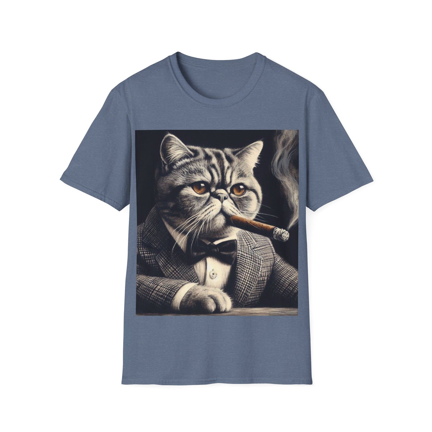 Classy Smoking Exotic Shorthair Cat T-Shirt