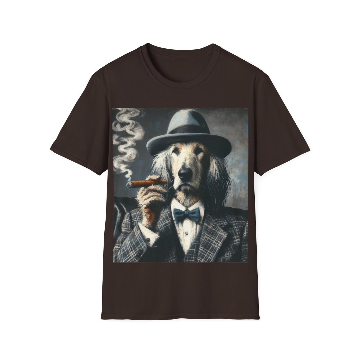 Classy Smoking Afghan Hound T-Shirt