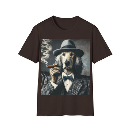 Classy Smoking Afghan Hound T-Shirt