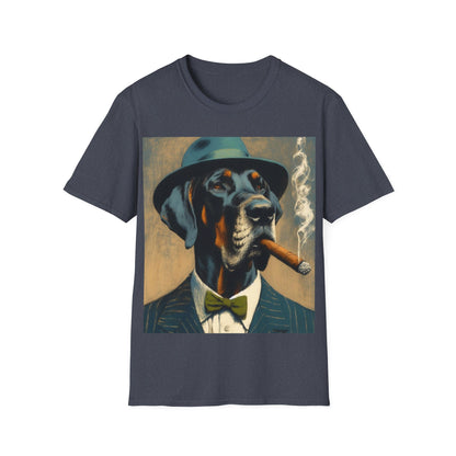 Classy Smoking Great Dane Dog T-Shirt