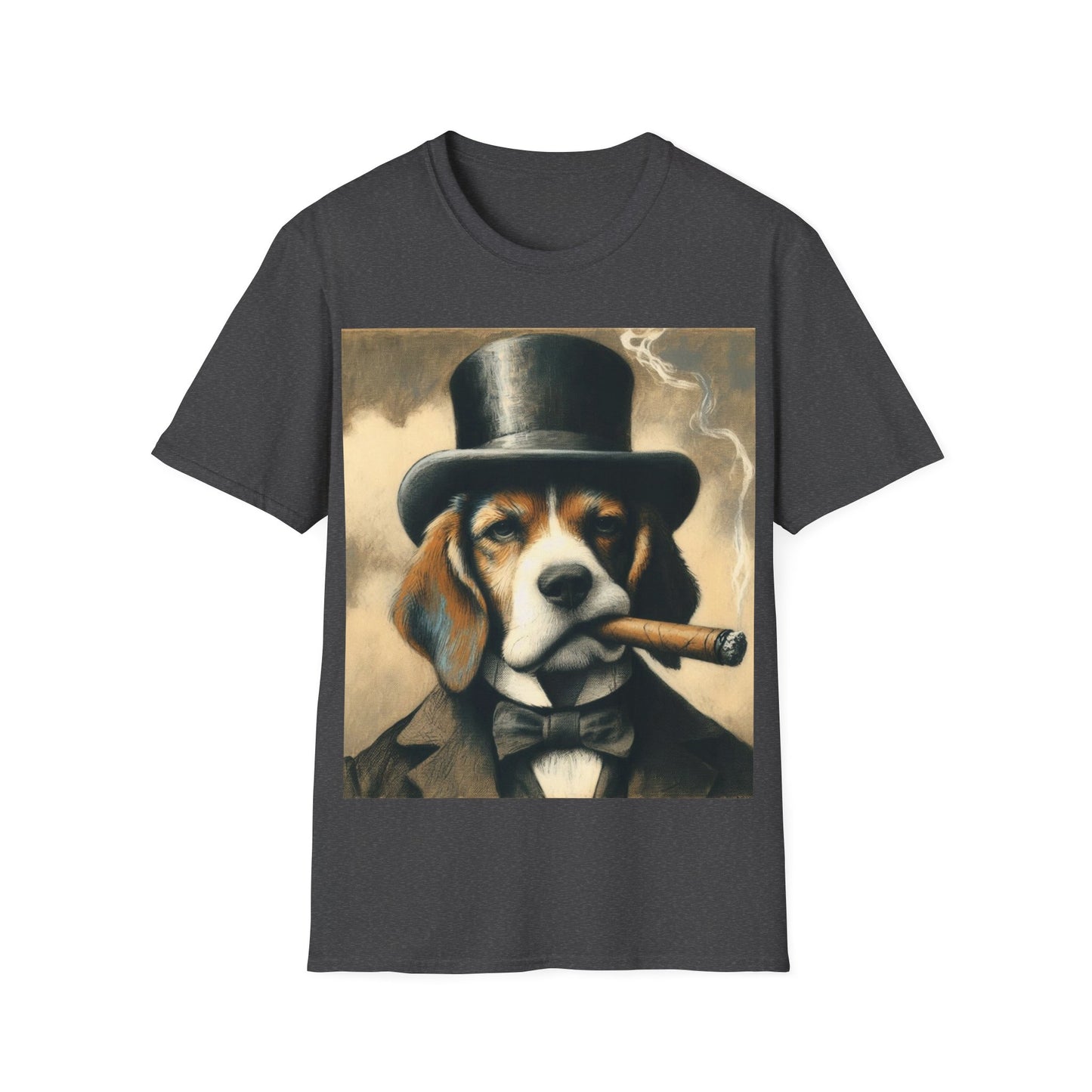 Classy Smoking Beagle Dog T-Shirt