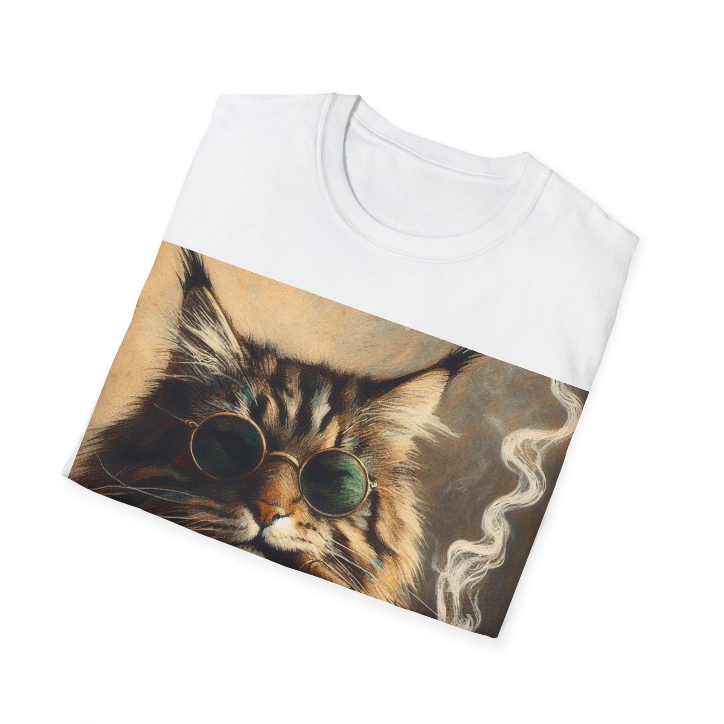 Classy Smoking Maine Coon Cat T-Shirt