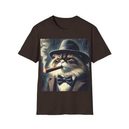 Classy Smoking Ragdoll Cat T-Shirt