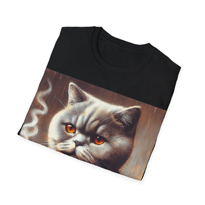 Classy Smoking British Shorthair Cat T-Shirt