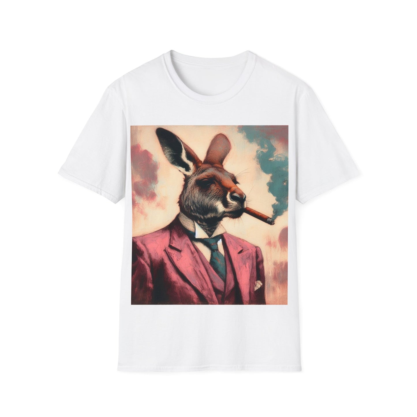 Classy Smoking Kangaroo T-Shirt