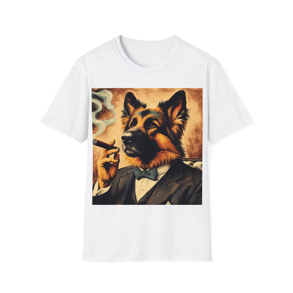 Classy Smoking German Shepherd T-Shirt