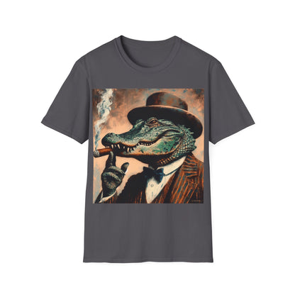 Classy Smoking Alligator T-Shirt