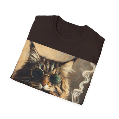 Classy Smoking Maine Coon Cat T-Shirt