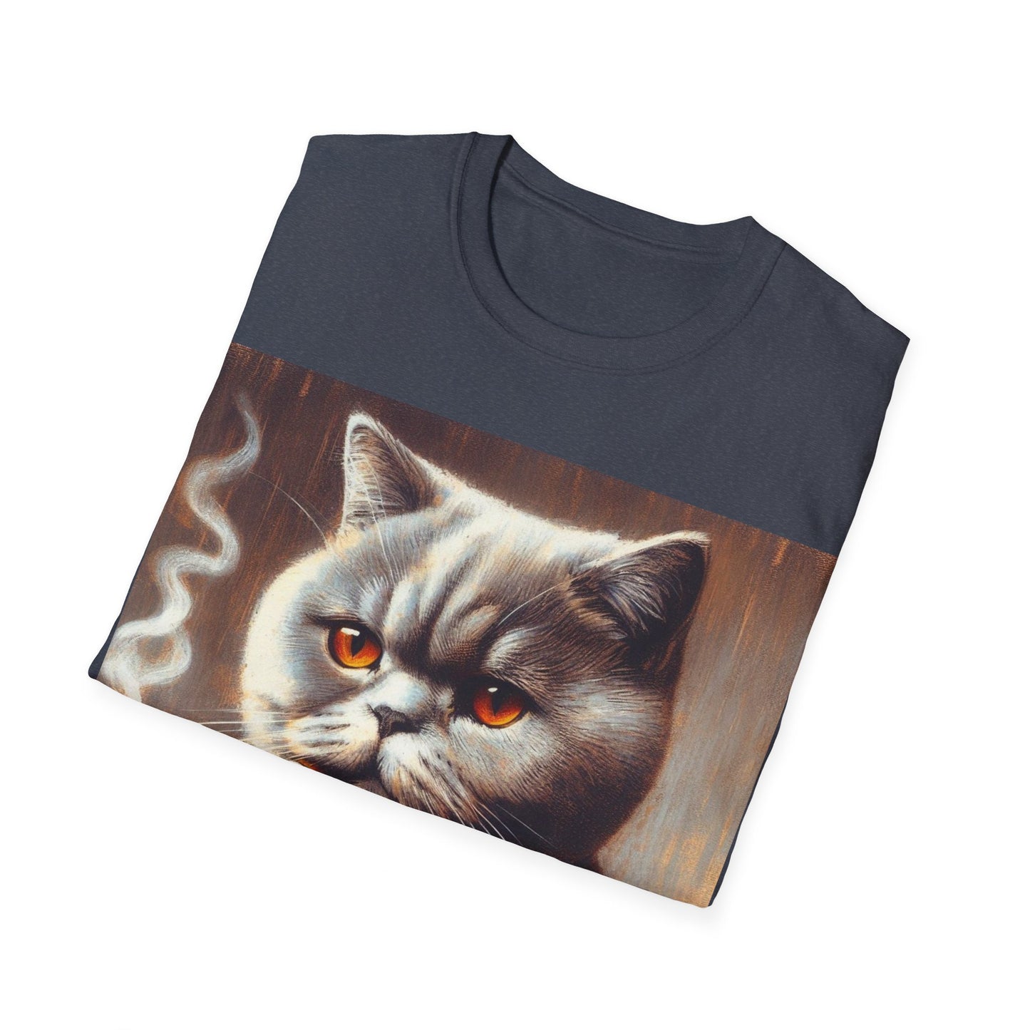 Classy Smoking British Shorthair Cat T-Shirt