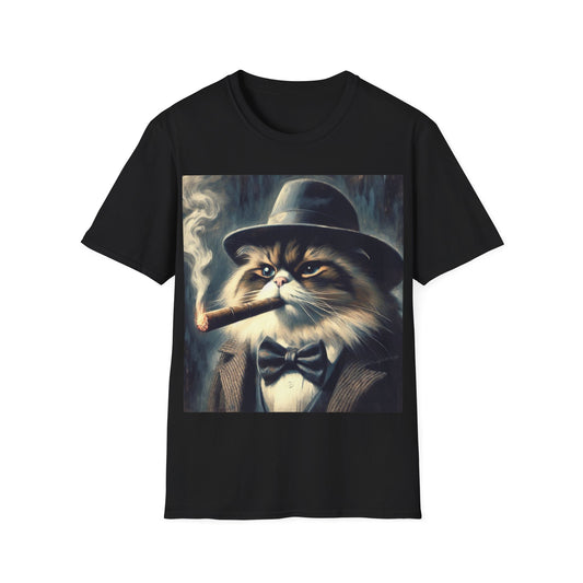 Classy Smoking Ragdoll Cat T-Shirt