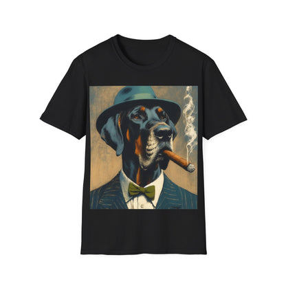 Classy Smoking Great Dane Dog T-Shirt