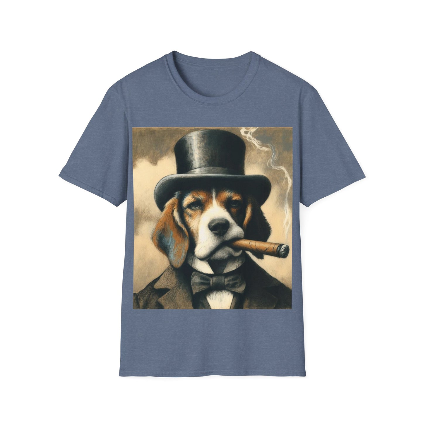 Classy Smoking Beagle Dog T-Shirt