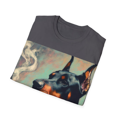 Classy Smoking Dobermann Dog T-Shirt