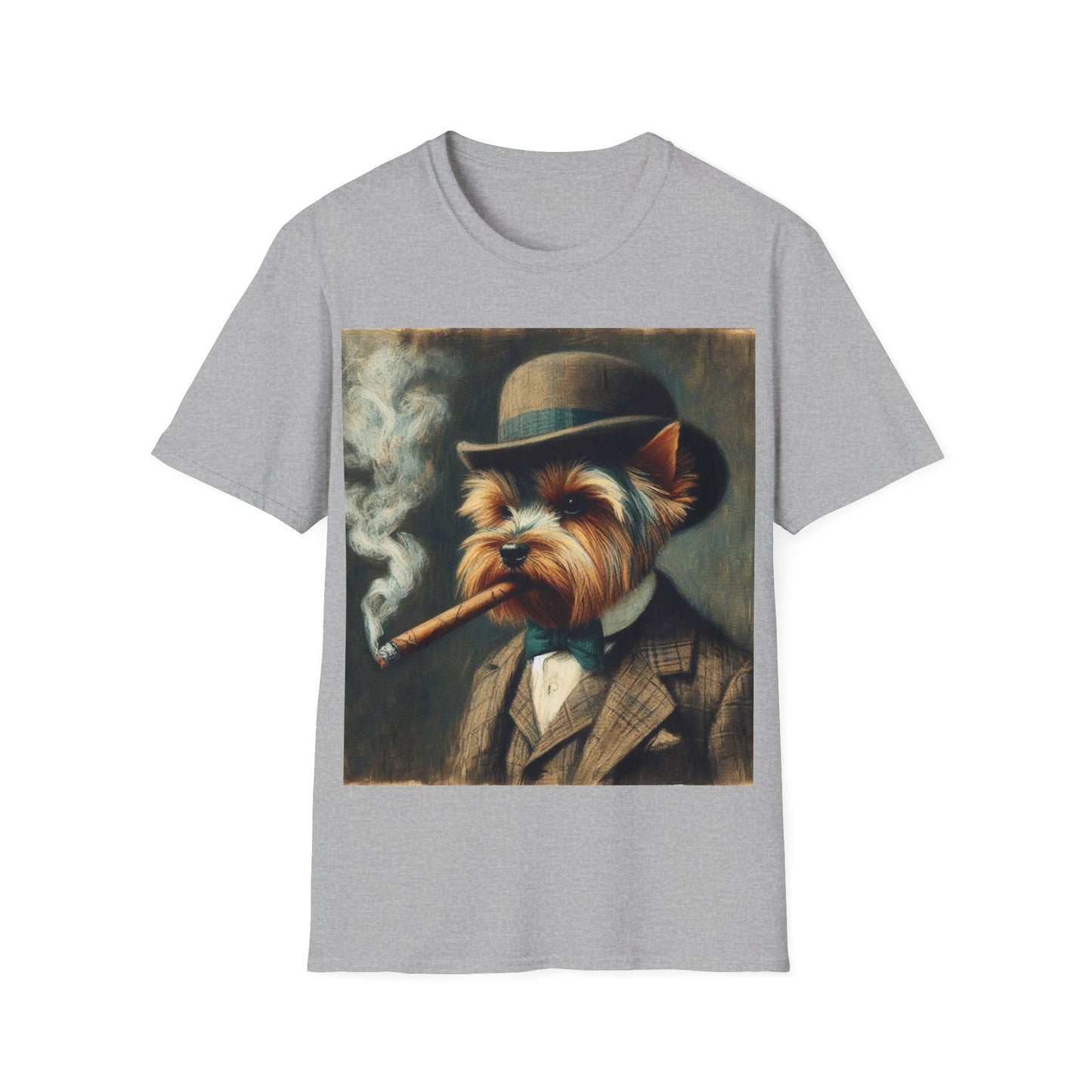 Classy Smoking Yorkshire Terrier Dog T-Shirt