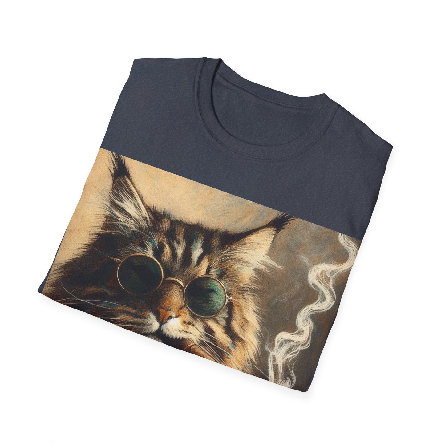 Classy Smoking Maine Coon Cat T-Shirt