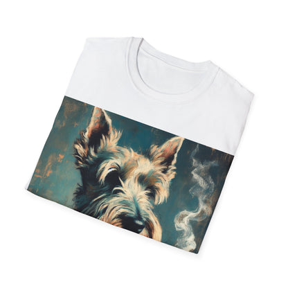 Classy Smoking Scottish Terrier T-Shirt