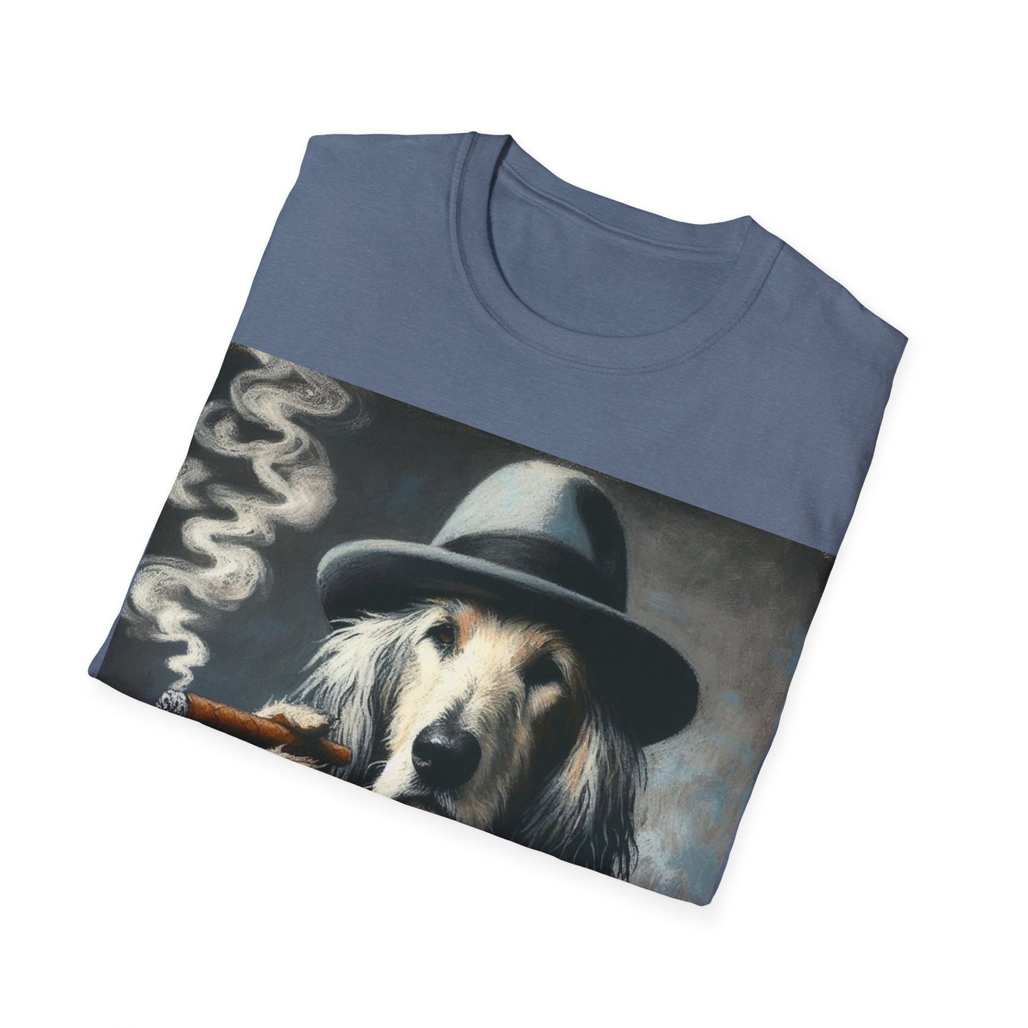 Classy Smoking Afghan Hound T-Shirt