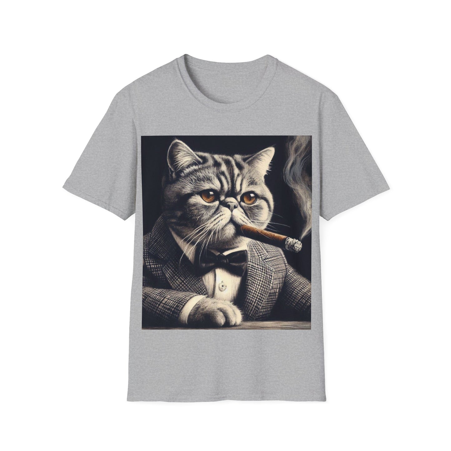 Classy Smoking Exotic Shorthair Cat T-Shirt