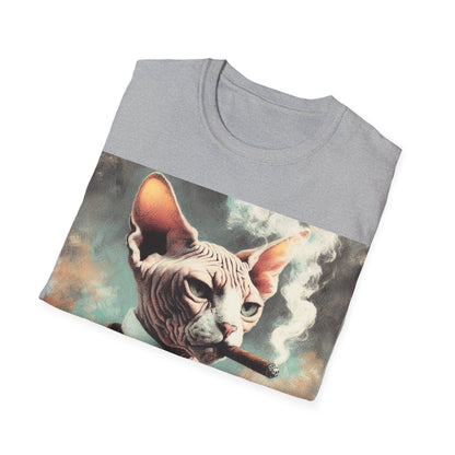 Classy Smoking Sphynx Cat T-Shirt