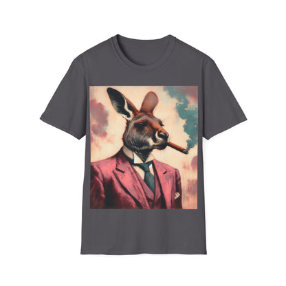 Classy Smoking Kangaroo T-Shirt